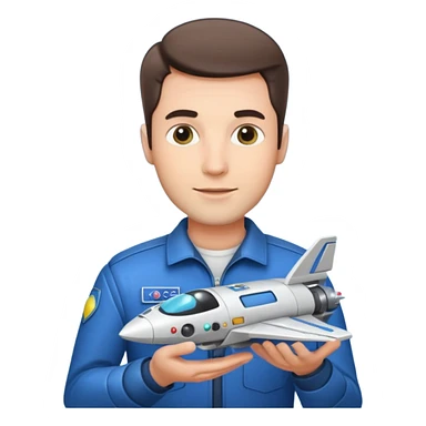 portrait of a male admirer add spaceship sticker