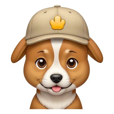 perro con una gorra sticker