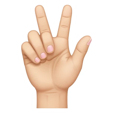 UN MANO, A PUGNO, CON CINQUE DITA, E IL MIGNOLO, L' ULTIMO DITO, ALL' IN SÙ  sticker