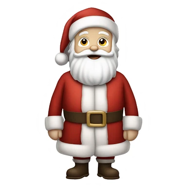 pale skin santa claus full body sticker