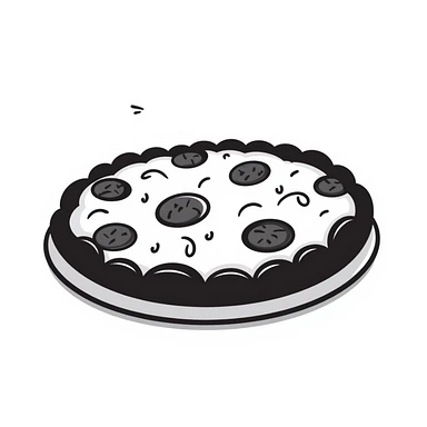 pizza hand drawn doodle style sticker