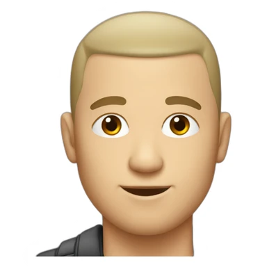 Buzz cut white guy sticker