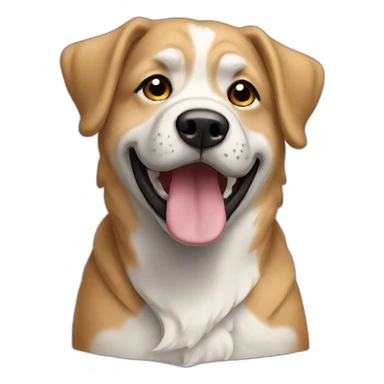 Chien qui bave sticker