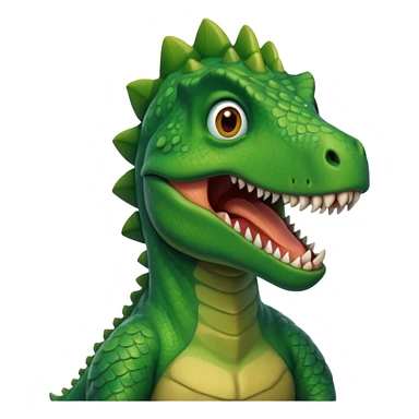 Man head with dinosaur body  sticker