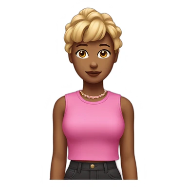 Lisa black pink sticker