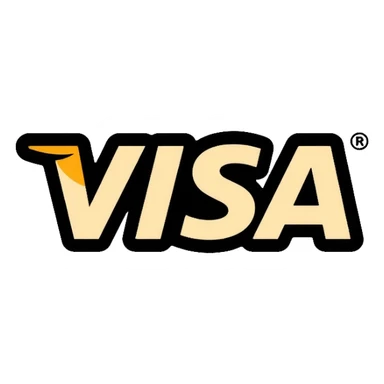 visa brand name logo sticker