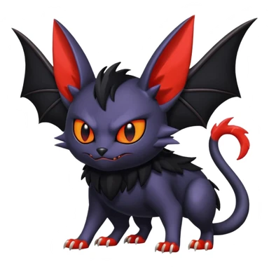 Noibat-Nargacuga-Litten-fusion-Fakemon-Pokémon-creature  sticker