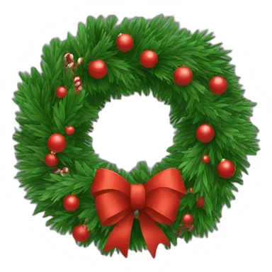 Christmas wreath. sticker