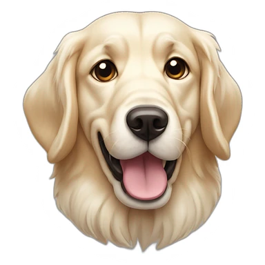 frustrated english cream retriever dog sticker
