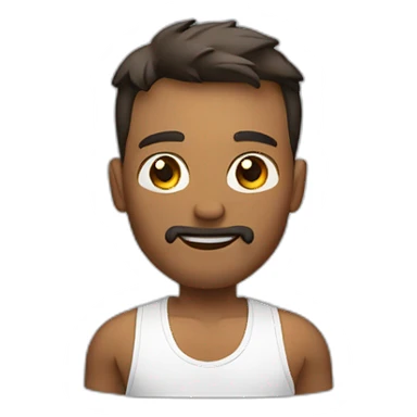 Homme qui fait de la musculation sticker