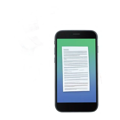 documents inside of a phone sticker