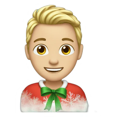 christmas card  sticker