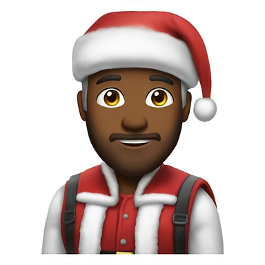 Me dressed as Santa  sticker