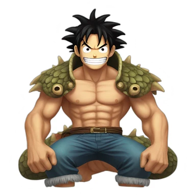 Dragon luffy sticker