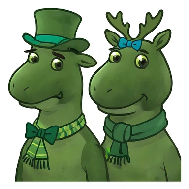 Goose with a moose sticker