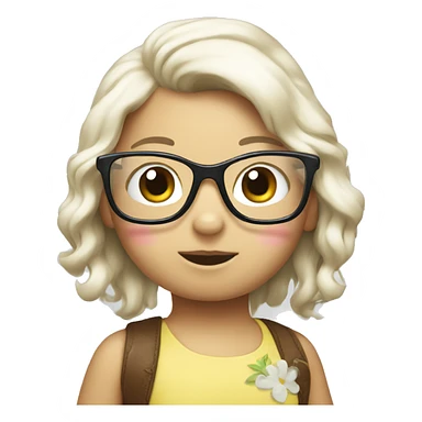 hello kitty with glasses sticker