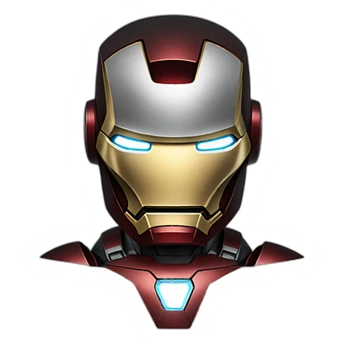 Iron Man Standing On black background sticker