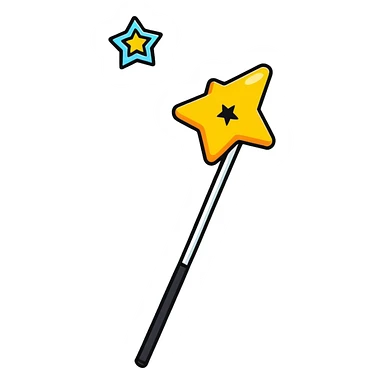 magic wand sticker