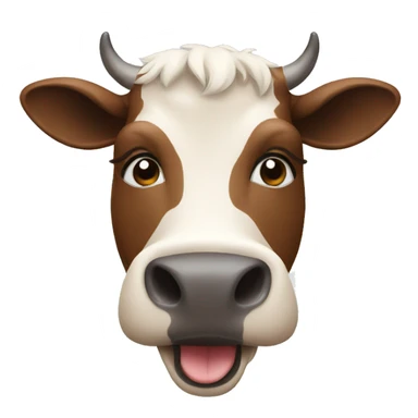cow happy sticker