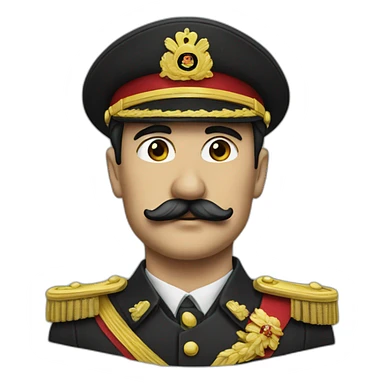 Dictator with moustache sticker