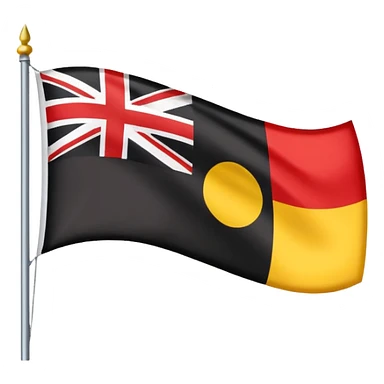 indigenous australia flag sticker