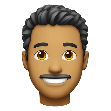 Cool guy side smile sticker