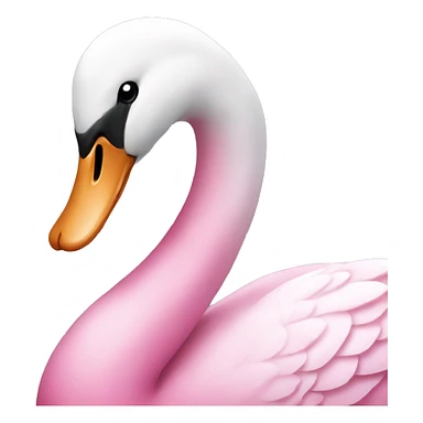 pink swan sticker