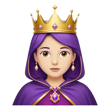 Purple Cape Queen sticker