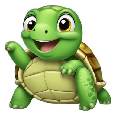 happy turtle sticker