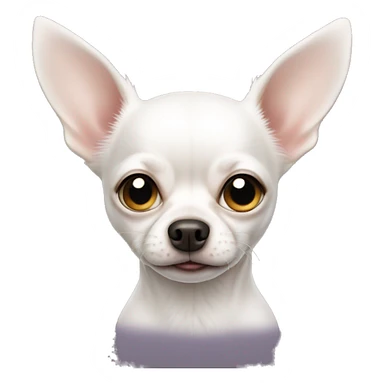 one eyed white chihuahua sticker