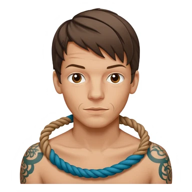Louis tomlinson knotted rope tattoo sticker