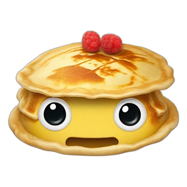 Papa mange des crêpes sticker
