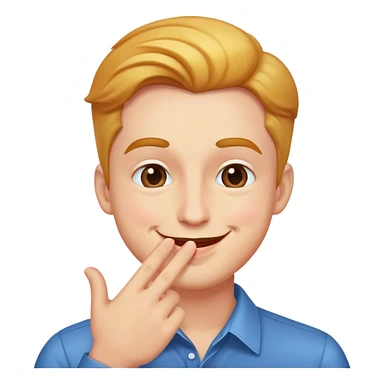 Guy blowing kiss sticker