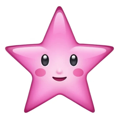 Star glowing in pink  sticker