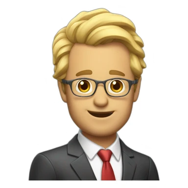 John Malcovitch as a cocky real estate agent sticker