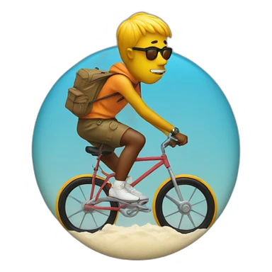 Tyler the creator riding an analog clock sticker