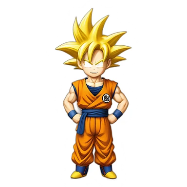 Emoji de goku feliz sticker