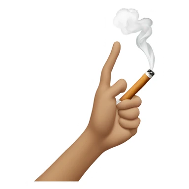 Person smoking sticker