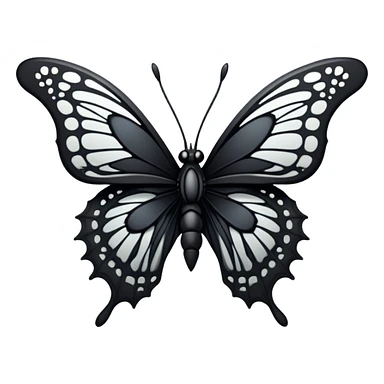 Edgy Gothic Badass Cool Butterfly sticker
