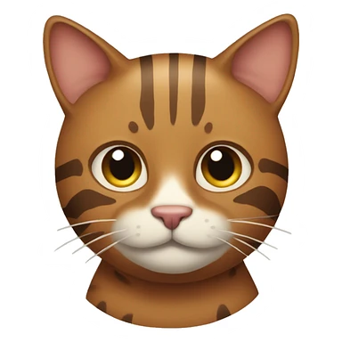 Brown cat with stripes sticker