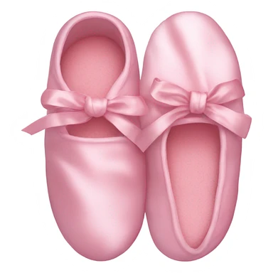 Light pink silk slippers and robe sticker