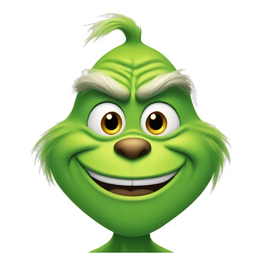 Grinch smiling sticker