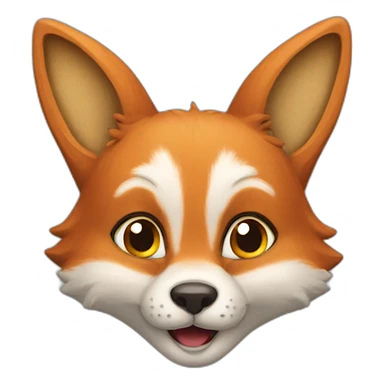 Renard sur lapin sticker