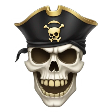 skull pirate sticker