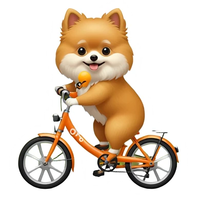pomeranian brompton bike sticker