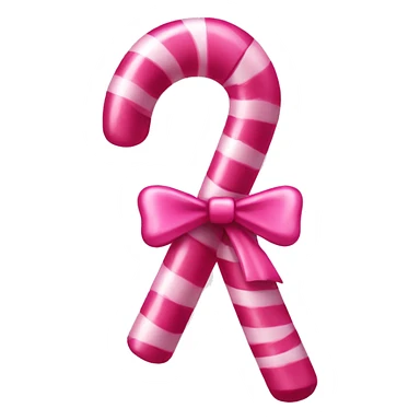 Pink candy cane sticker