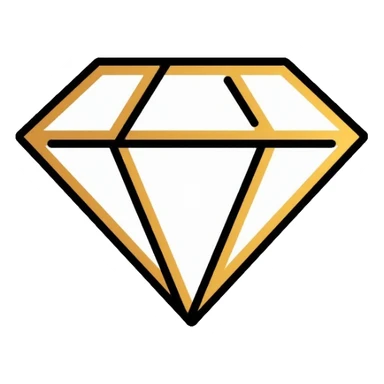 luxury jewelry company logo with diamond and gold elements sticker