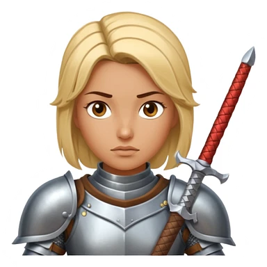 Female Knight Warrior sticker