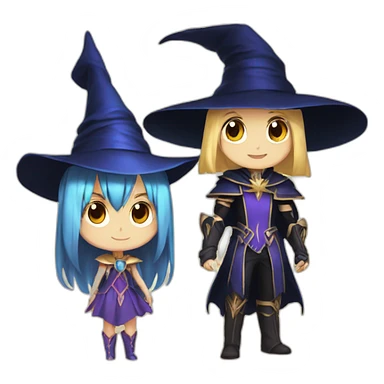 dark magician with dark magician girl sticker