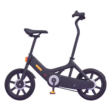 black electric bicycle sticker